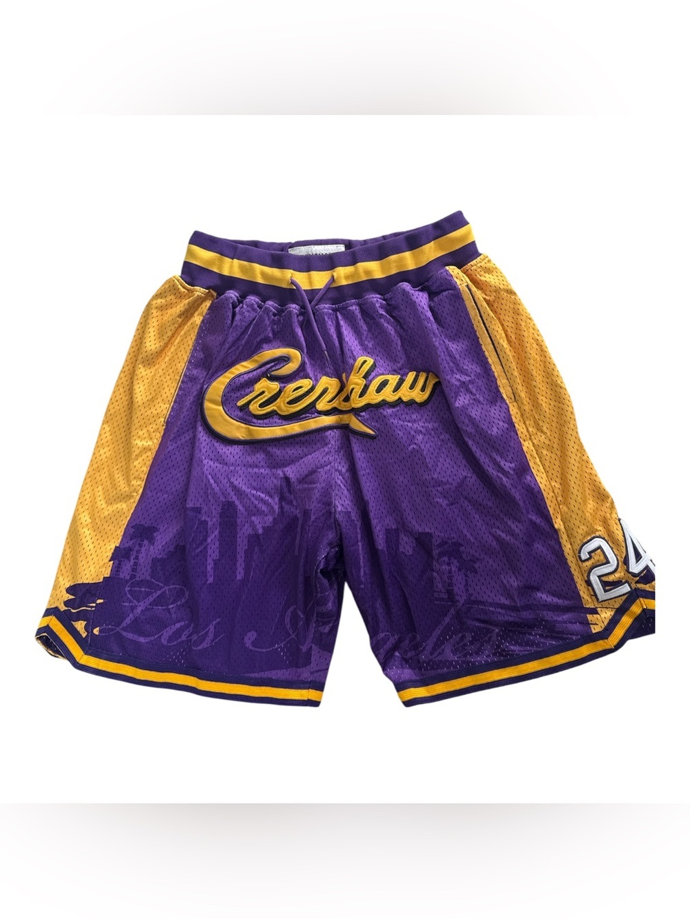 Crenshaw Headgear Classics Purple #24 Kobe Crenshaw Basketball Shorts